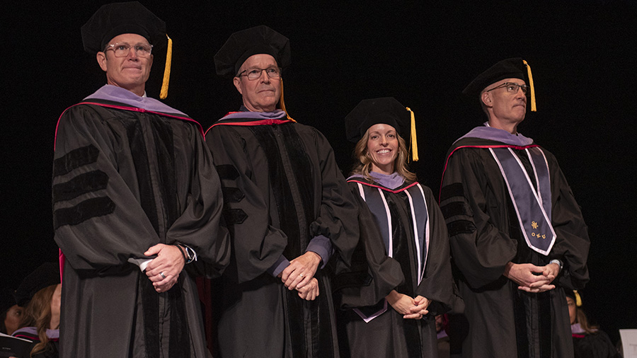 Faculty Hooders from the 2024 Graduation